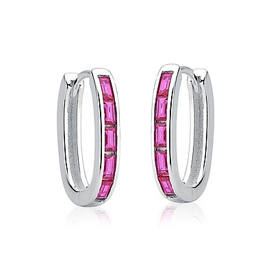 Brinco Argola Prata 925 Quartzo Rosa: Elegância!