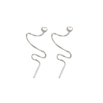 Brinco Coração Prata 925: Elegância que Encanta ✨