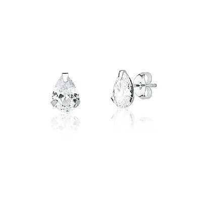 Brinco de Zircônia Gota 6mm em Prata 925 – Elegância e Durabilidade