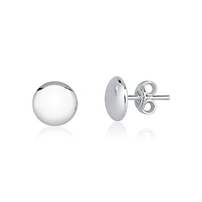 Brinco Prata 925: Elegância Redonda