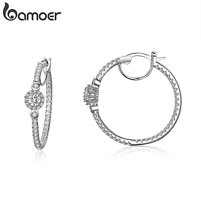 Brincos Bamoer: Elegância em Zircônia Cúbica