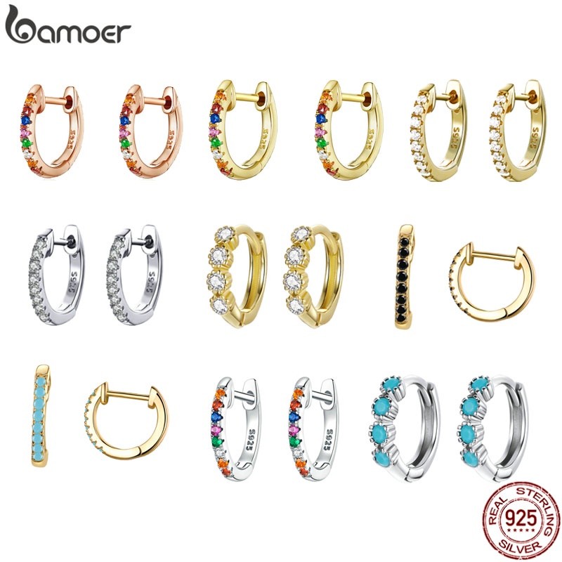 Brincos Bamoer Prata 925: Elegância e Brilho!