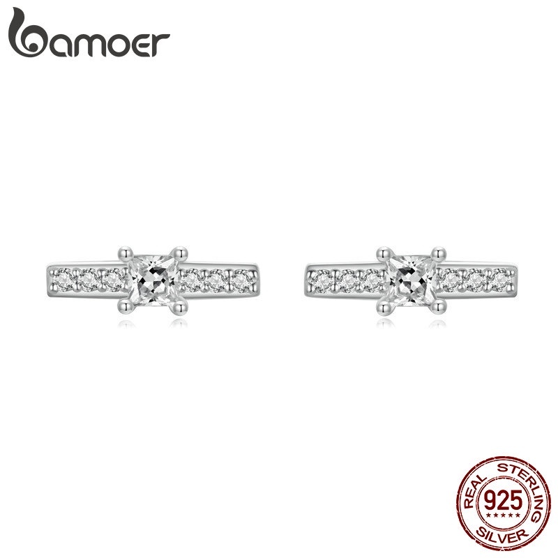 Brincos Bamoer Prata 925: Elegância em Cada Detalhe