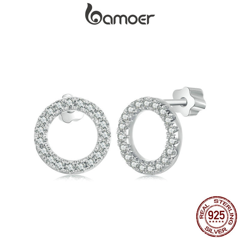 Brincos Bamoer Prata 925: Elegância Estrelada