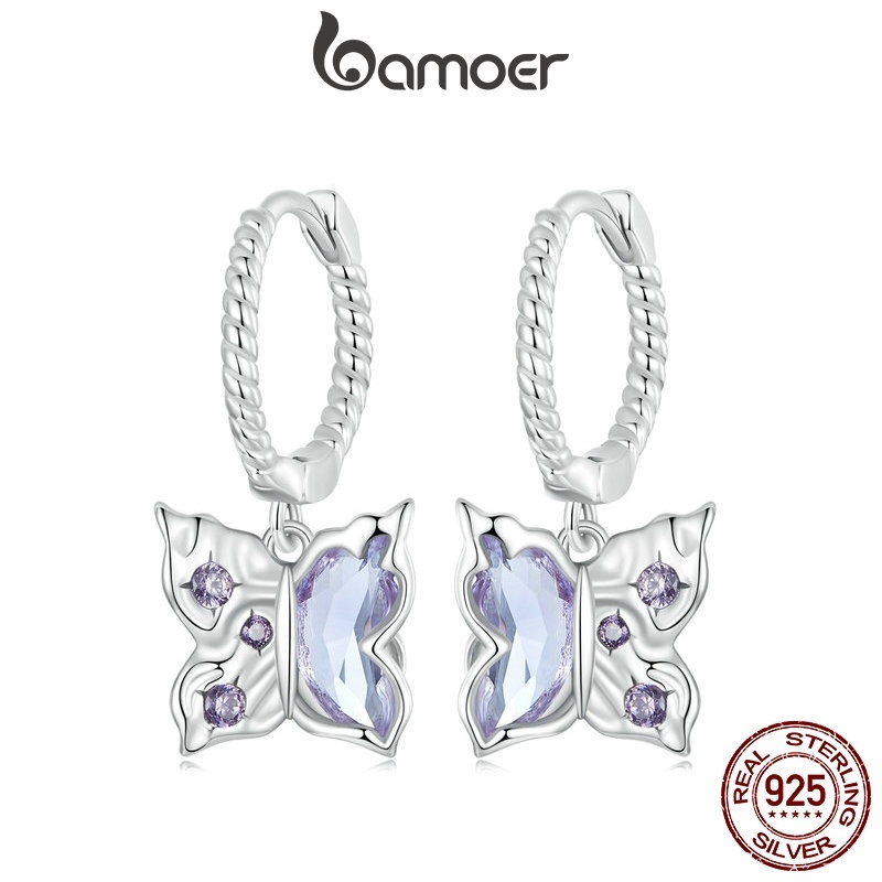 Brincos Borboleta Bamoer: Elegância em Prata 925