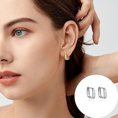 Brincos de Argola com Zircônia: Luxo e Brilho!
