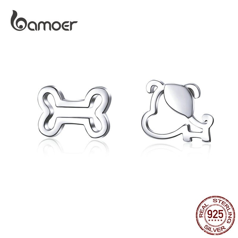 Brincos de Gato Prata 925 Bamoer: Elegância Antialérgica