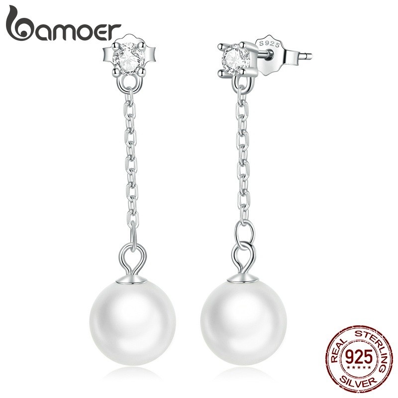 Brincos de Prata 925 Bamoer: Elegância e Charme