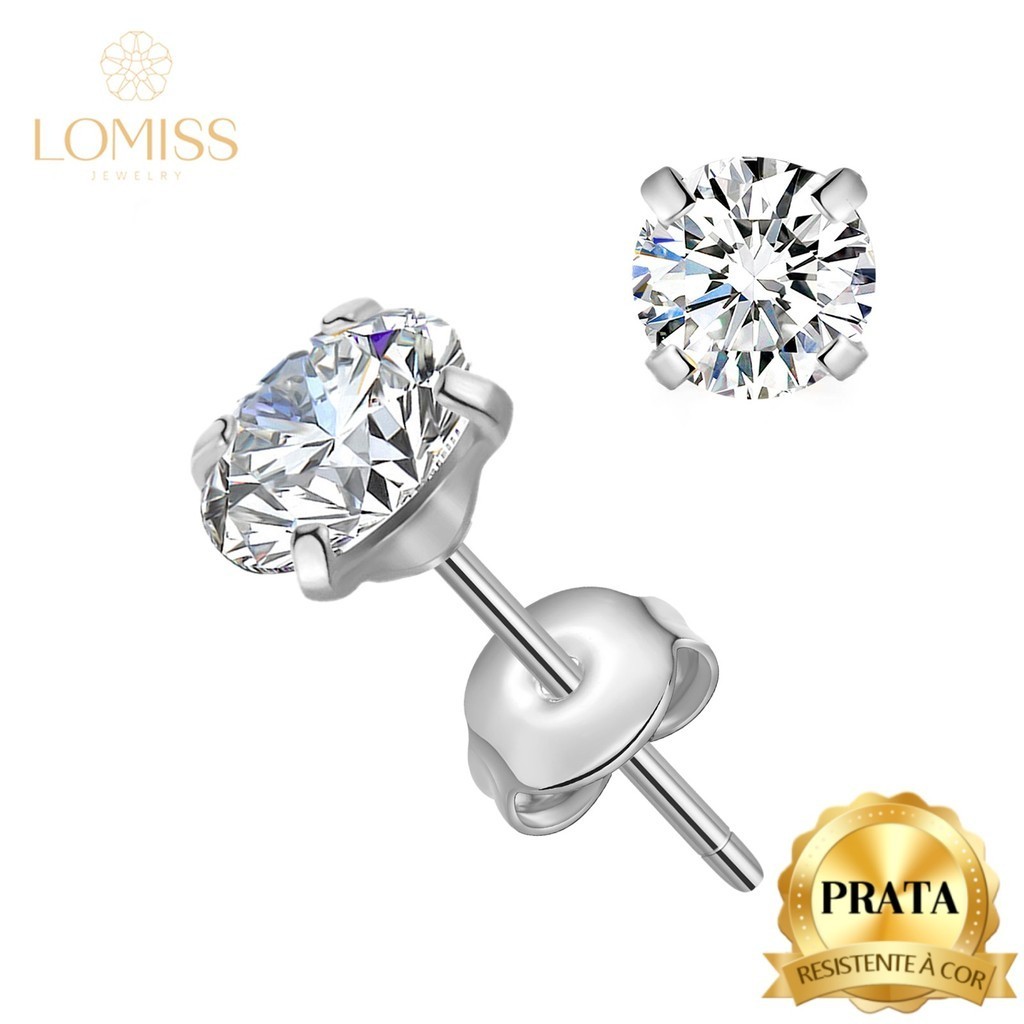 Brincos de Prata 925 com Zircônia: Elegância e Brilho