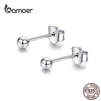 Brincos de Prata Bamoer: Elegância Delicada
