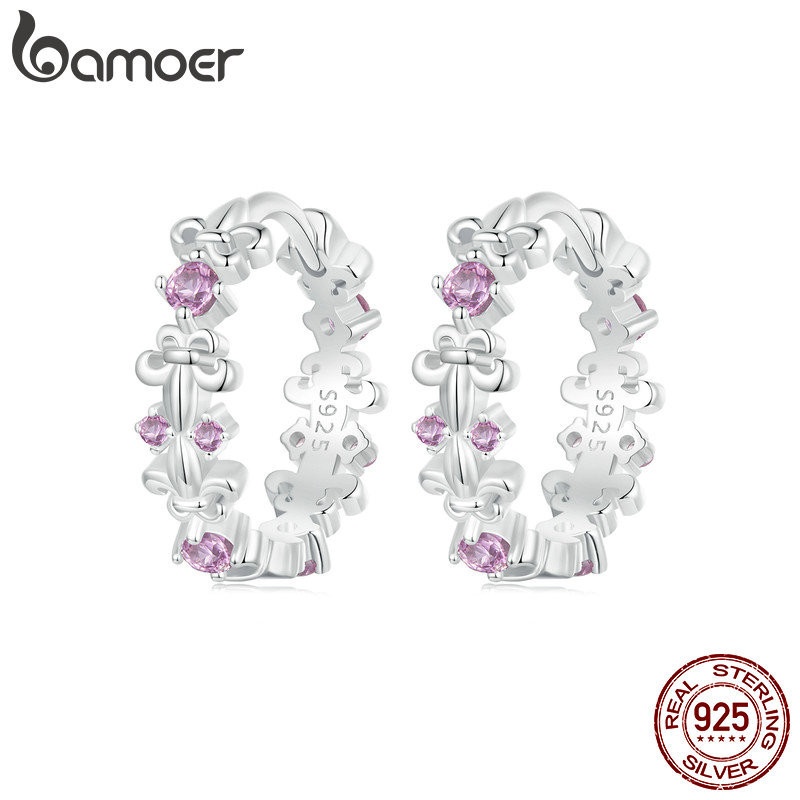 Brincos de Prata Bamoer: Elegância em Cada Detalhe