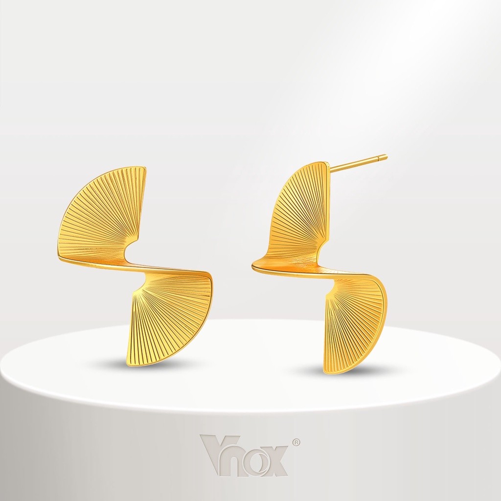 Brincos Dourados 18K: Elegância em Aço Inox