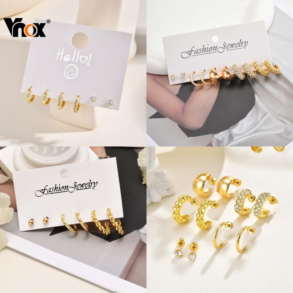 Brincos Folheados a Ouro: Conjunto Elegante e Hipoalergênico