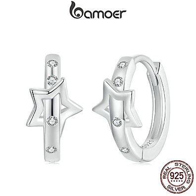 Brincos Prata 925 Bamoer: Estilo e Elegância