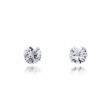 Brincos Prata 925 com Zircônia 3mm - Elegância no Segundo Furo