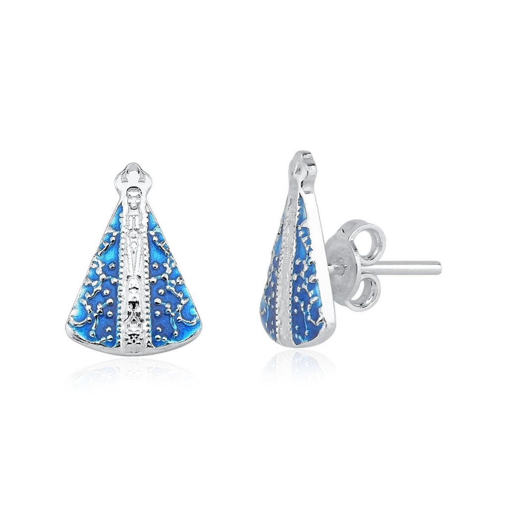 Brincos Prata 925 Nossa Senhora: Fé e Elegância
