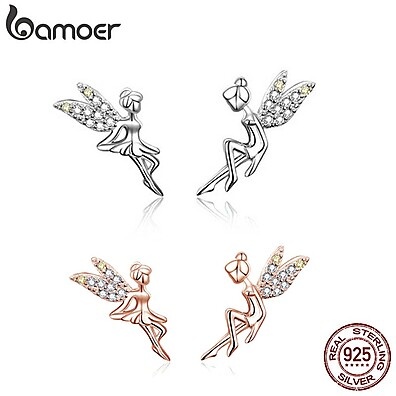 Brincos Prata S925 Bamoer: Elegância e Zircônia