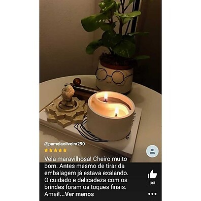 Vela Yin-Yang: Baunilha & Chocolate + Brinde!