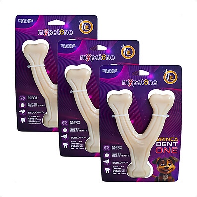 Brinquedo Bamboo para Cães com Sabor Bacon - Limpeza Dental Natural