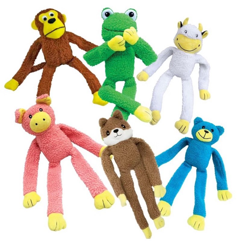 Brinquedo de Pelúcia Grande para Cachorro: Macaco, Urso e Mais!