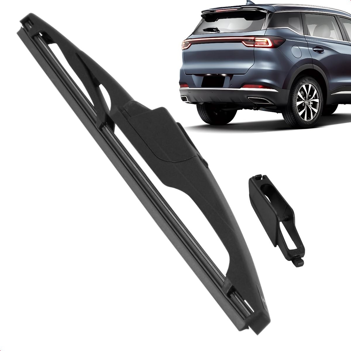 Palheta Limpadora Para-Brisa Traseiro Vigia Tiggo 7 Pro 2022-2025 - Silicone Carenada 10 Polegadas