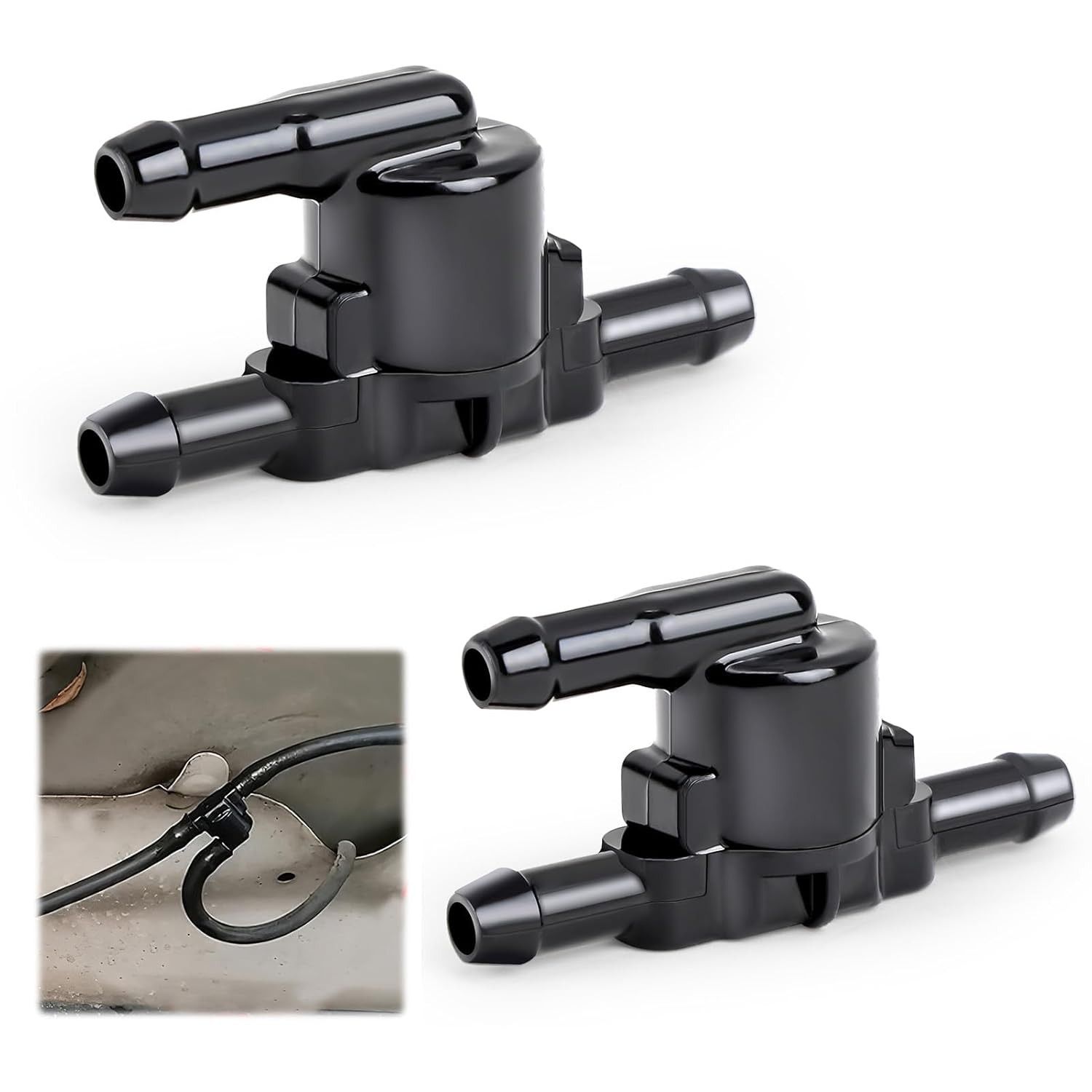 Kit 2 Válvulas Retenção 3 Vias Limpador Para-brisa - Conector Mangueira Y