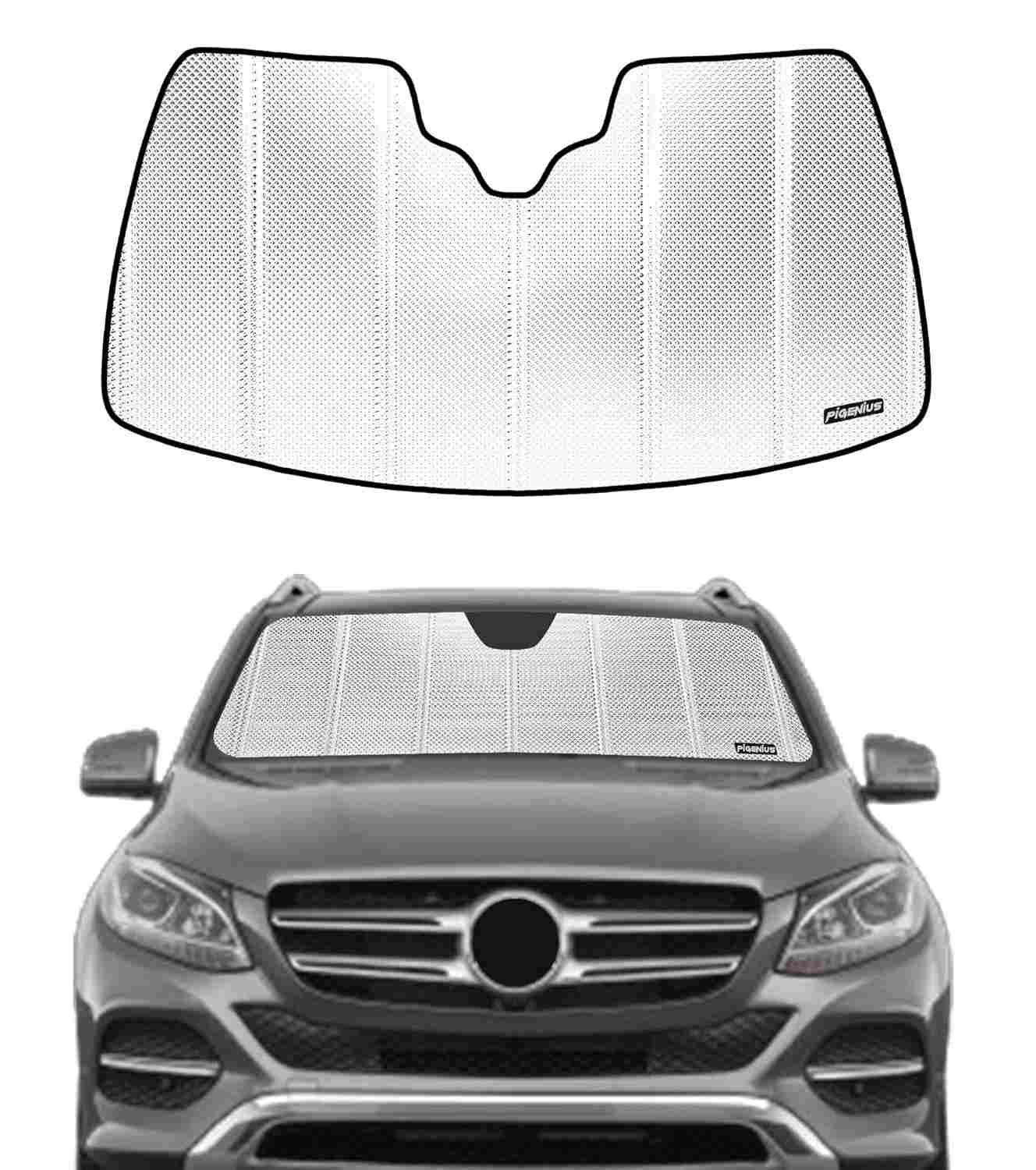 Para-brisas Refletivo Alumínio para Mercedes-Benz GLE/GLS 2016-2019 | Proteção Solar Máxima com Estilo