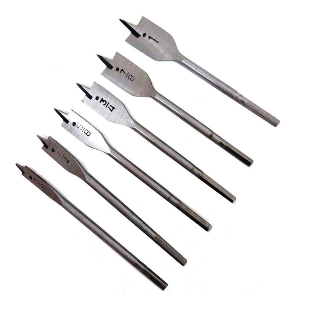 Broca Chata para Madeira Bestfer: Kit 6 Peças