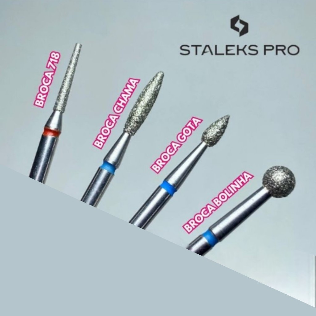 Broca Diamantada Staleks Pro: Profissional e Durável para Manicure