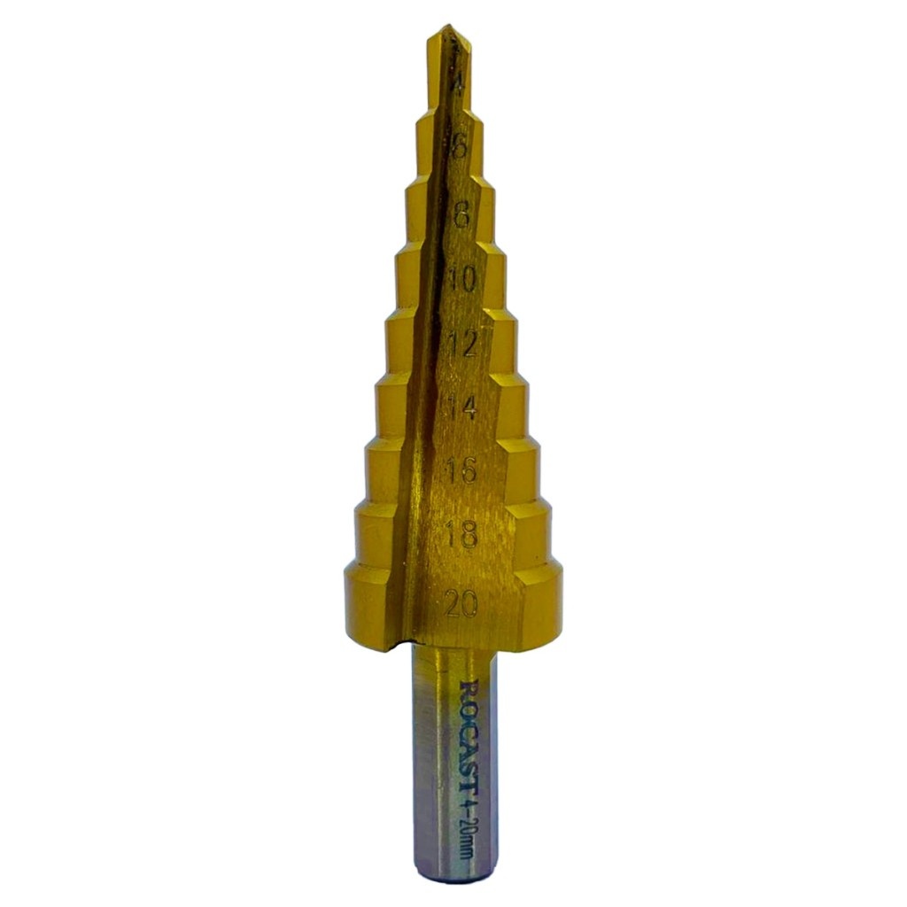Broca Escalonada HSS: Furos Precisos de 4 a 20mm