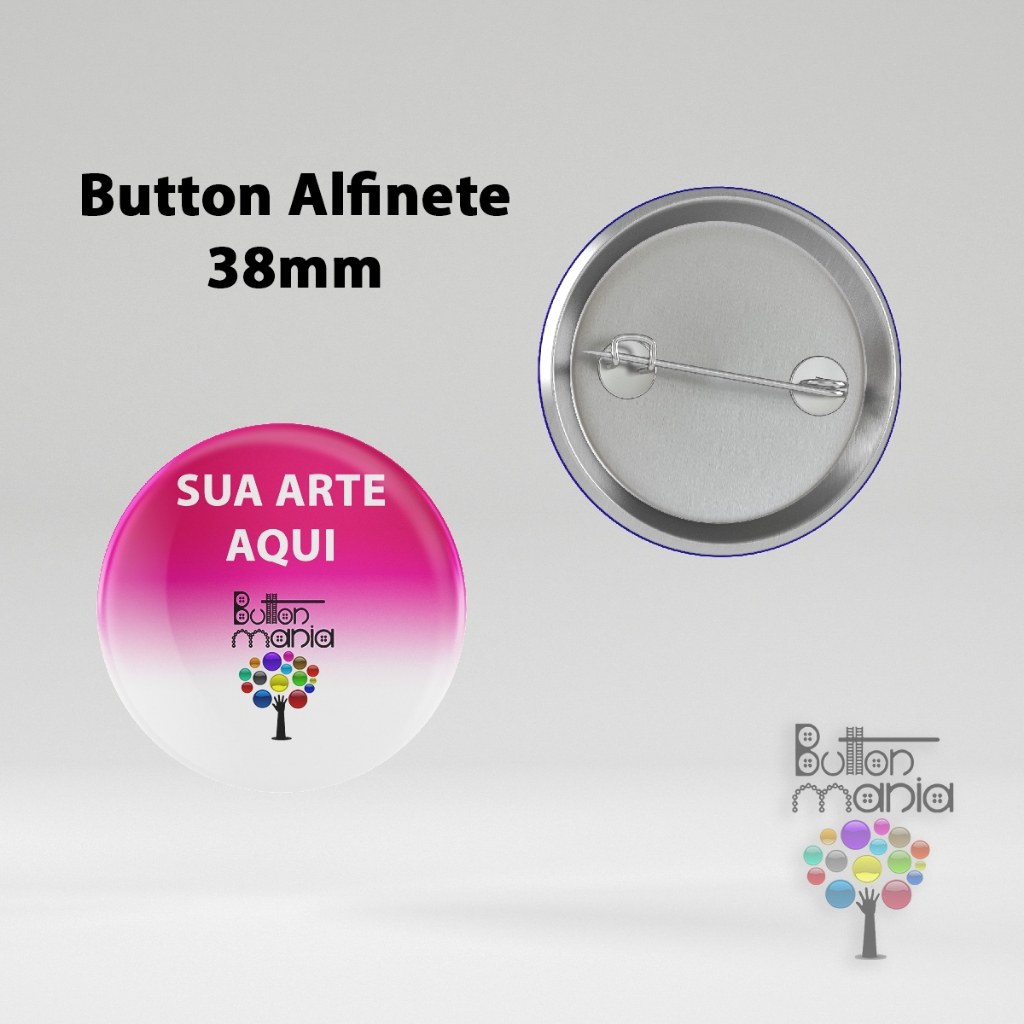 Broche Personalizado 38mm: Seu Design em Alta Qualidade