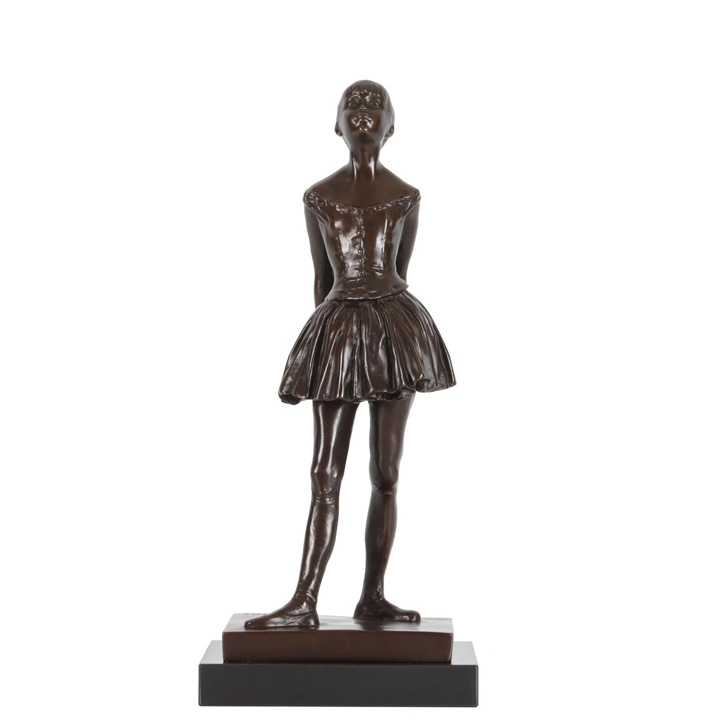 Pequena Dançarina de Bronze com Quatorze Anos - Réplica de Escultura Degas 26,4cm | Decoração Elegante e Presente Sofisticado