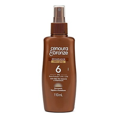 Bronzeado Perfeito: Óleo Cenoura & Bronze FPS 6
