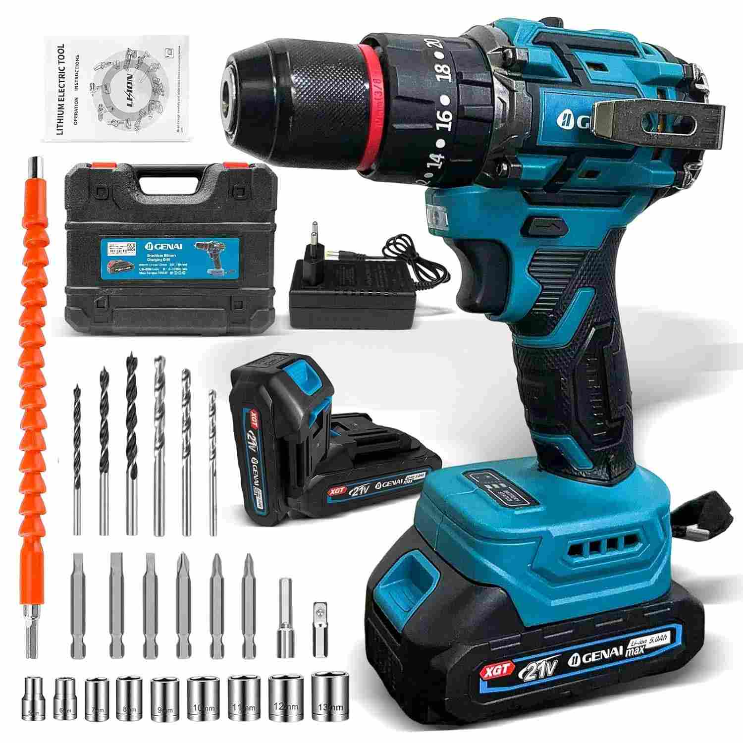 Furadeira Parafusadeira Brushless 21V com Impacto: Potência e Mobilidade Total!