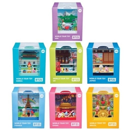 BT21 World Tour Toy: Colecione os 7 Países!