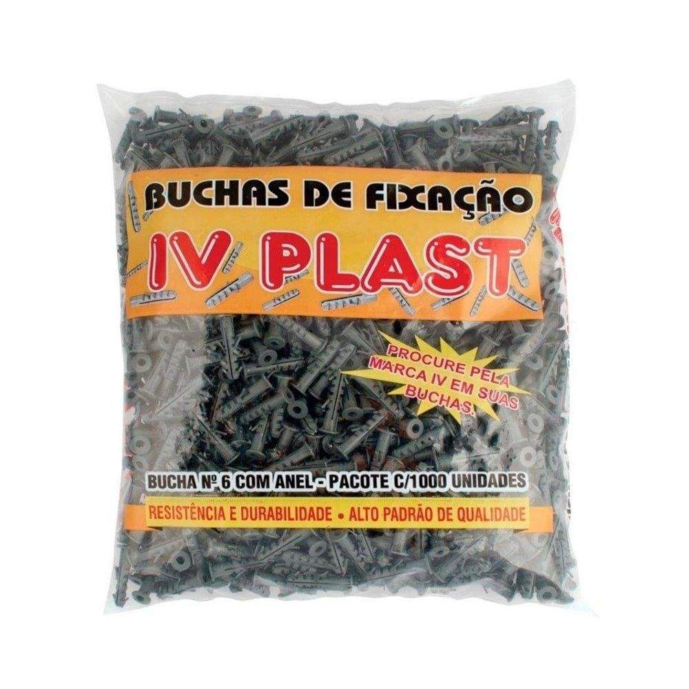 Bucha Ivplast N.6: Fixação Forte em 1000 Unidades