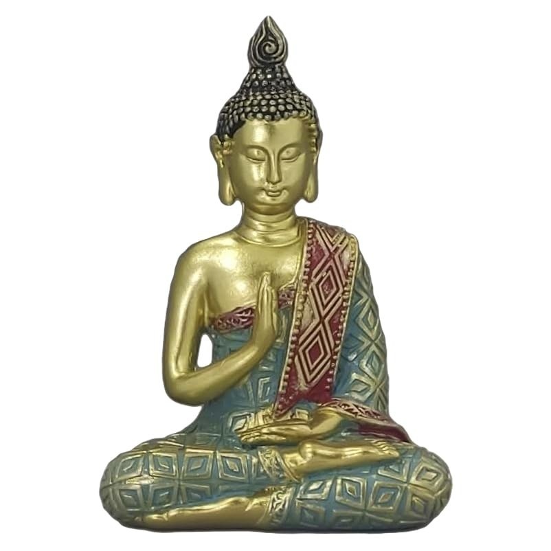 Buda Decorativo em Resina - Estilo Zen para Meditação e Harmonia Interior