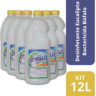 Búfalo Eucalipto 2L: Kit com 6 Desinfetantes