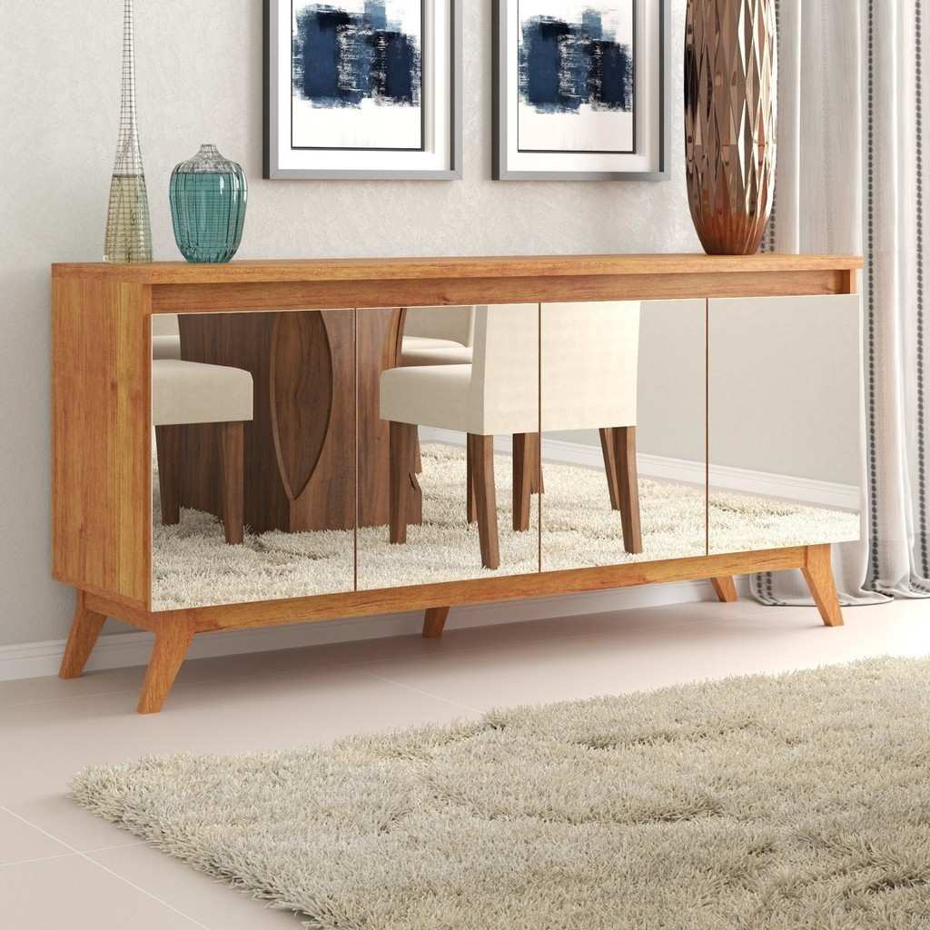 Buffet Armani: Elegância Espelhada para sua Sala