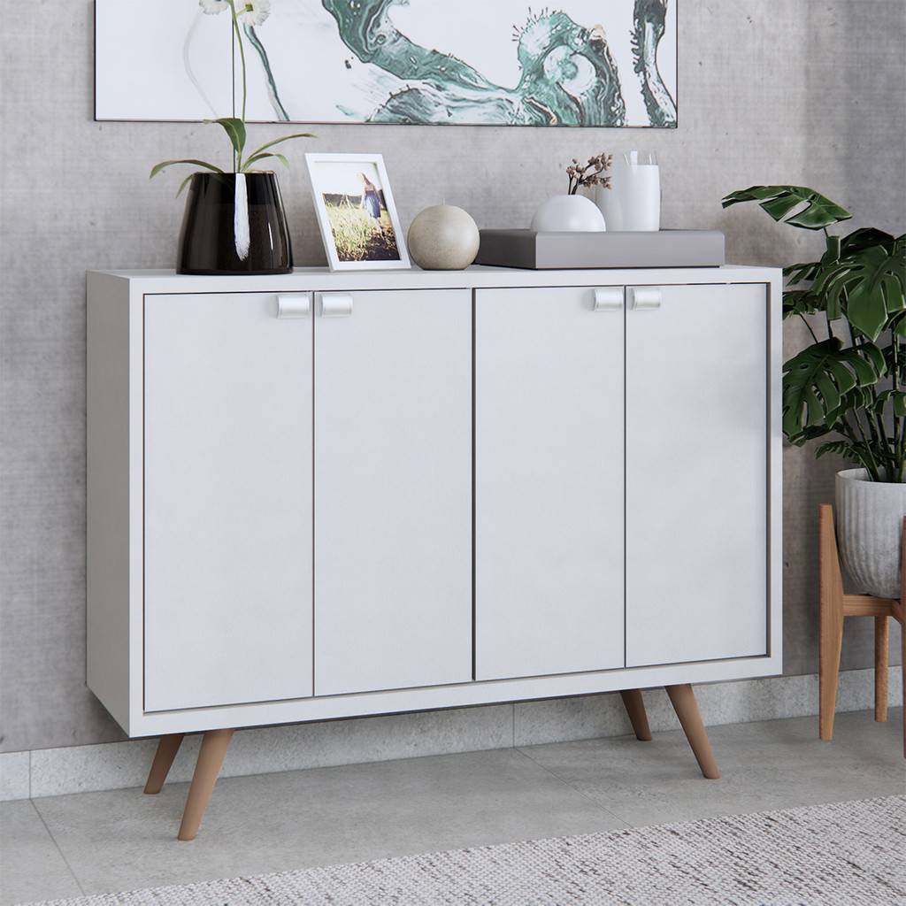 Buffet Retrô 4 Portas: Elegância e Organização