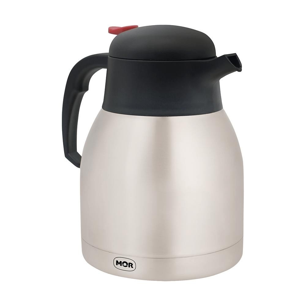 Bule Térmico Inox Mor: Café Quente e Sem Goteiras!