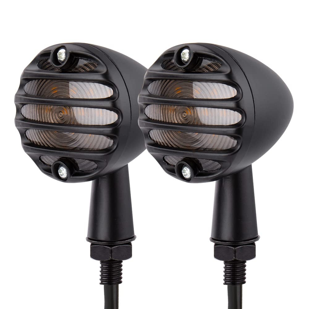 Setas LED SMD Bullet Grille Universais para Moto - Âmbar e Potente