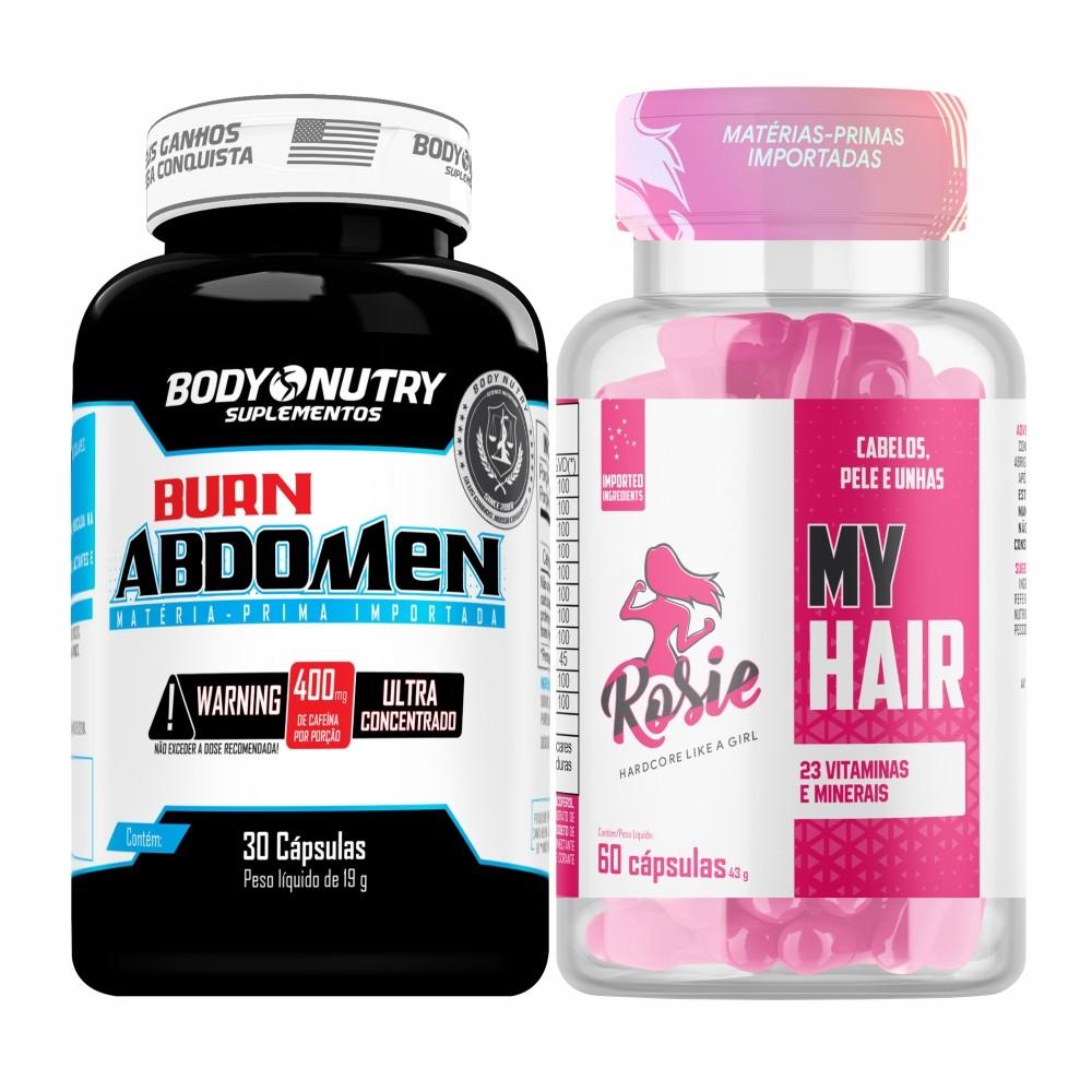 Burn Abdomen + My Hair: Kit Definição e Beleza