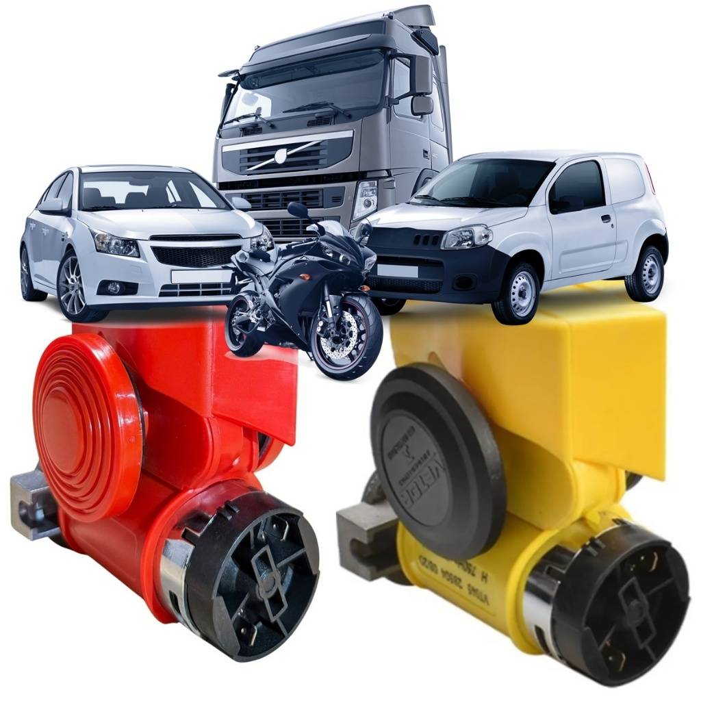 Buzina 12V Compacta: Som Potente para seu Veículo!