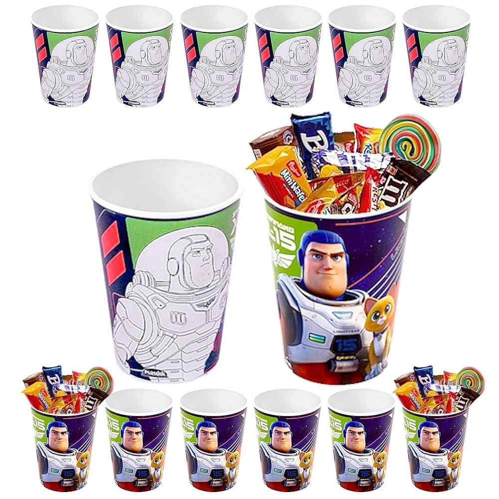 Kit com 10 Copos Buzz Lightyear - Festa Infantil Toy Story Temática