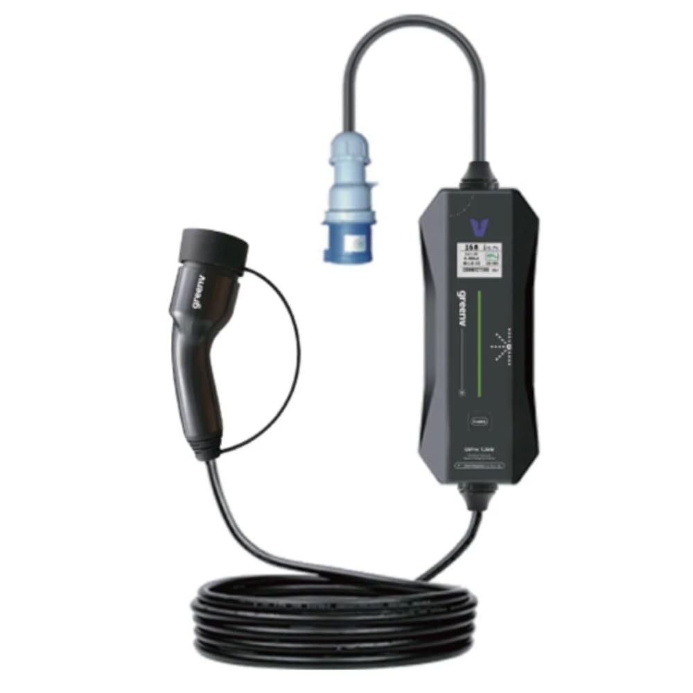 Carregador Portátil 7.4kW para Carros Elétricos BYD, GWM, Volvo - Cabo 7m