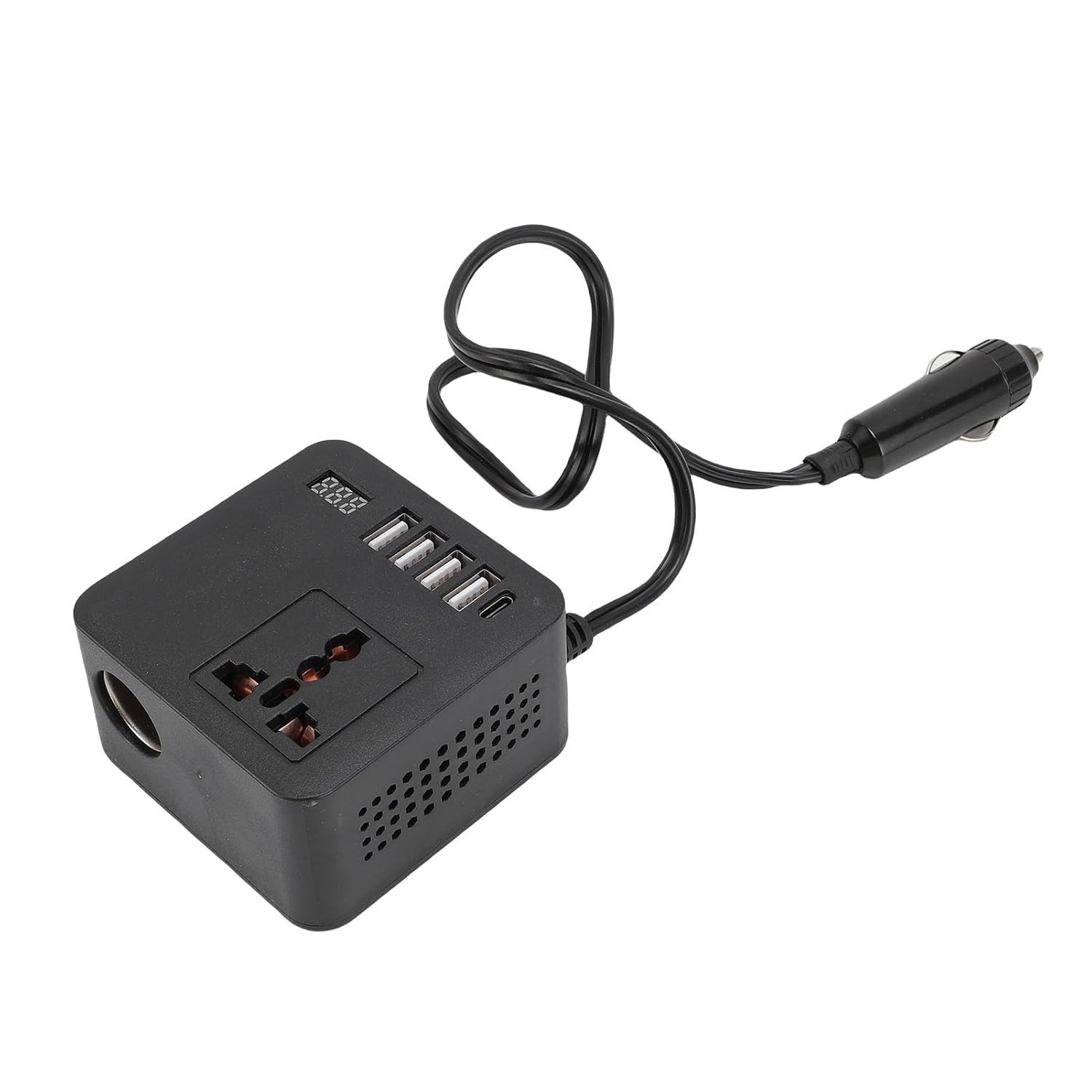 Inversor de Carro RiToEasysports 150W: Energia Completa para Sua Jornada com 4 USB e 1 Tipo C