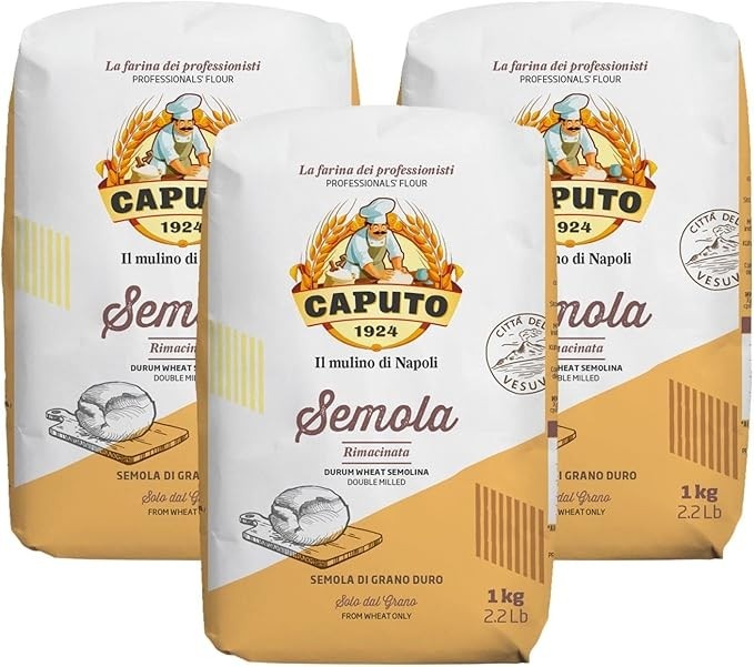 Pack c/ 3 Semolas de grano duro Italiana Caputo 1Kg