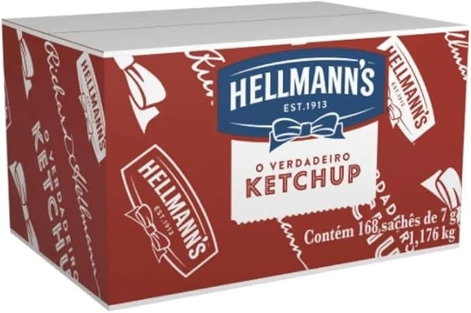 Ketchup Hellmanns Sachê 7g Caixa C/ 168und