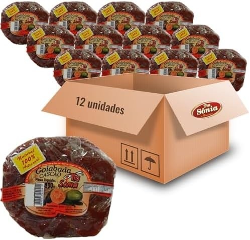 Kit c/ 12und Goiabada Cascão Tradicional TIA SONIA 300g